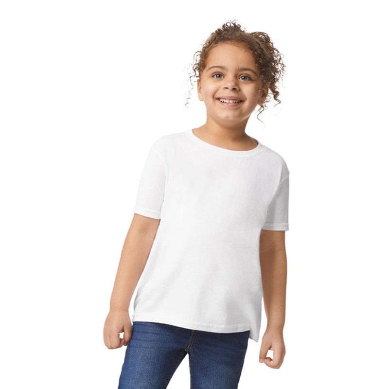 Gildan Unisex Child Toddler T-shirt, 2-pack, White, 4 US - Image 2